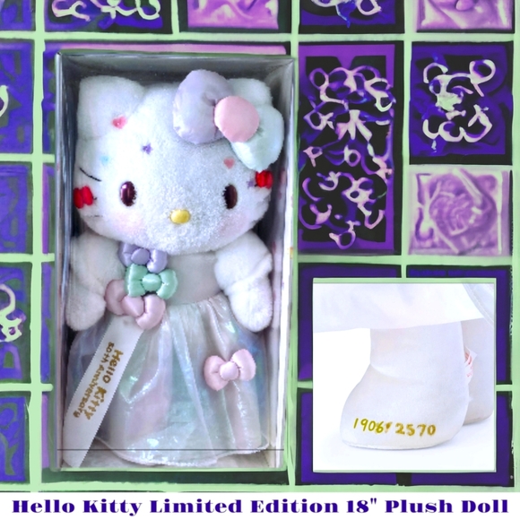 Hello Kitty Limited Edition 18" Plush Doll - Picture 1 of 3